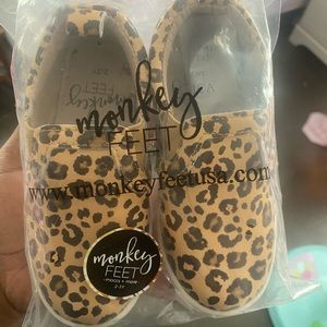 Cheetah Monkey feet slippers